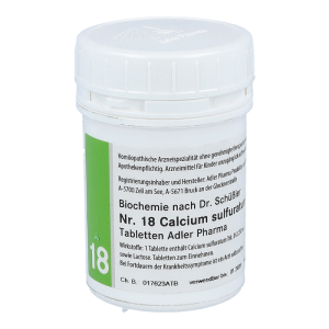 Adler Pharma Schüßler Nr. 18 Calcium Sulfuricum 100 g D 12 - 100g