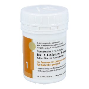 Schüßler Nr. 1 Calcium fluoratum D12 Kautabletten 100 g - 100g