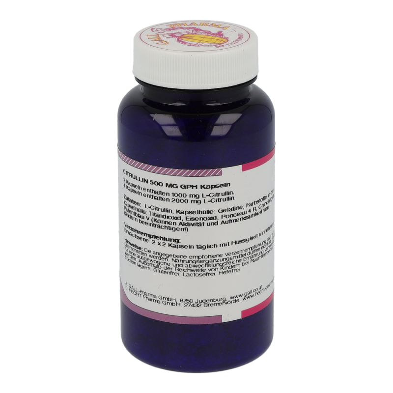 Citrullin 500mg Kapseln - 90 Stück