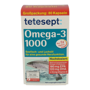 Tetesept Omega-3 1000 Kapseln 80 Stk. - 80 Stück
