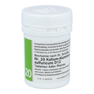 Adler Pharma Schüßler Nr. 20 Aluminium Kalium Sulfuricum 100 g D 12 - 100g
