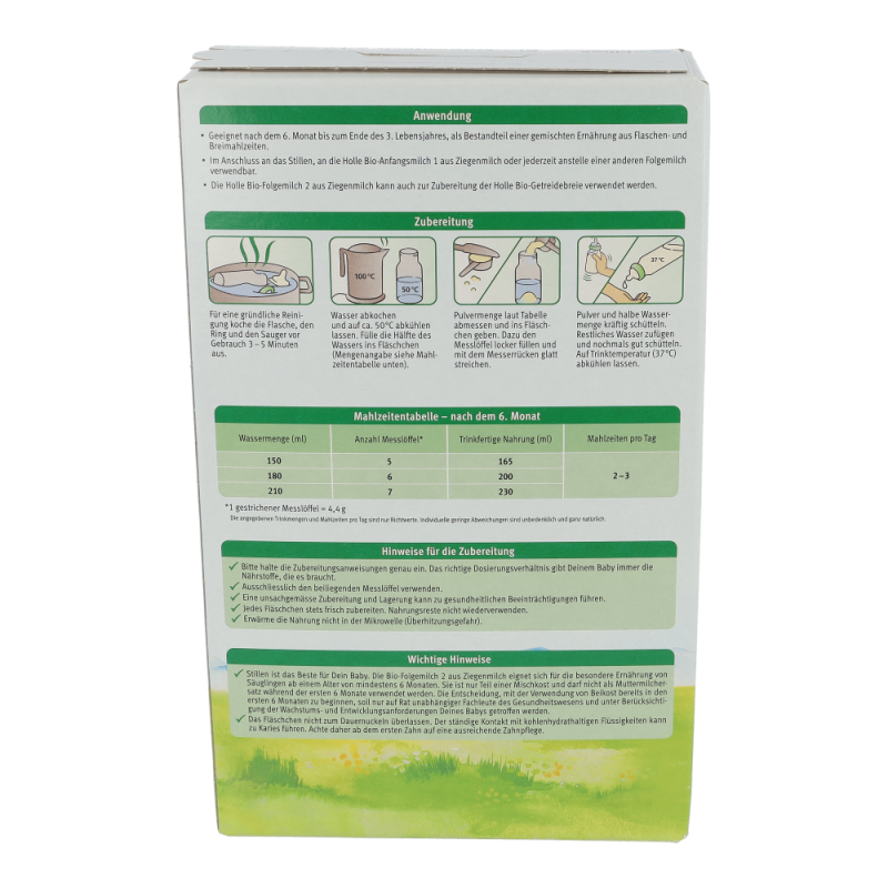 Holle BIO-Folgemilch 2 aus Ziegenmilch 400 g - 400g