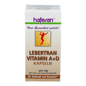 Hafesan Lebertran Vitamin A + D 500 mg Kapseln 80 Stk. - 80 Stück