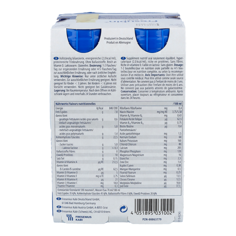 Fresubin 2 kcal DRINK 4 Stk. Vanille - 4 Stück