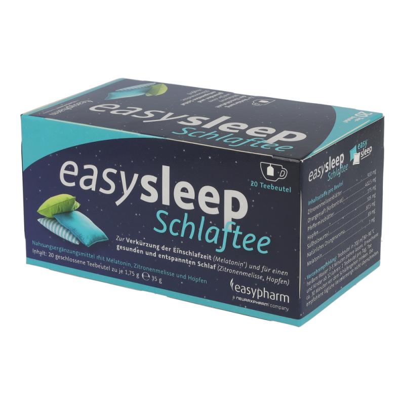 Easysleep SCHLAFTEE verkürzt durch Melatonin die Einschlafzeit - 20 Beutel - 20 Beutel