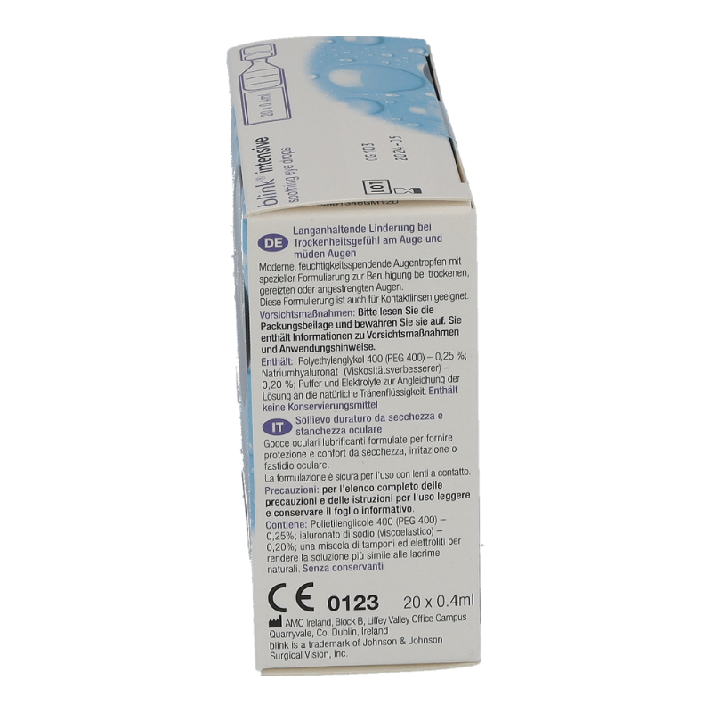 BLINK INTENSIVE TEARS Augentropfen - 20 Stück