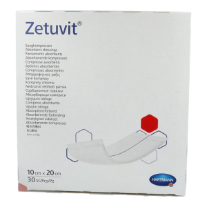 Hartmann Zetuvit Saugkompresse Unsteril 30 Stk. 10 x 20 cm - 30 Stück