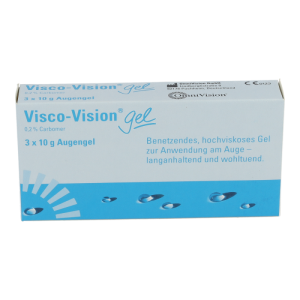 VISCO - VISION GEL Augentropfen mit Carbomer - 3 x 10g - 3 Stück