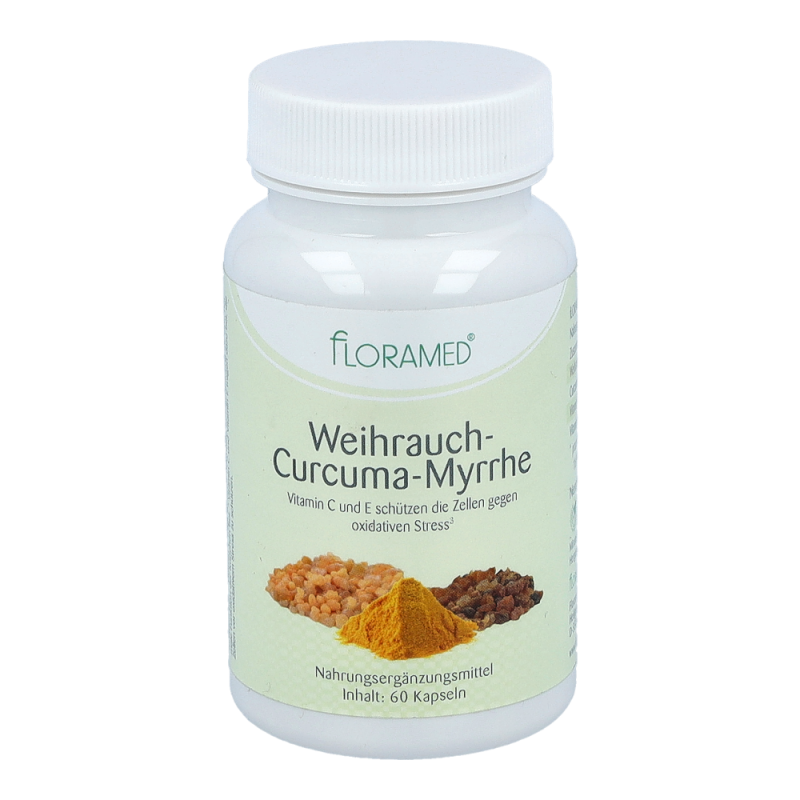Floramed Weihrauch - Curcuma - Myrrhe Kapseln - 60 Stück