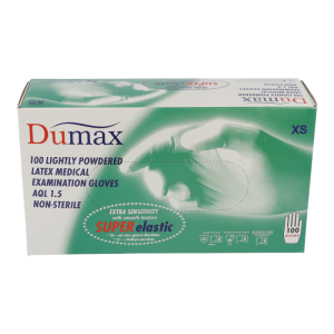 Untersuchungshandschuh Dumax Latex gepudert 100 Stk. XS - 100 Stück