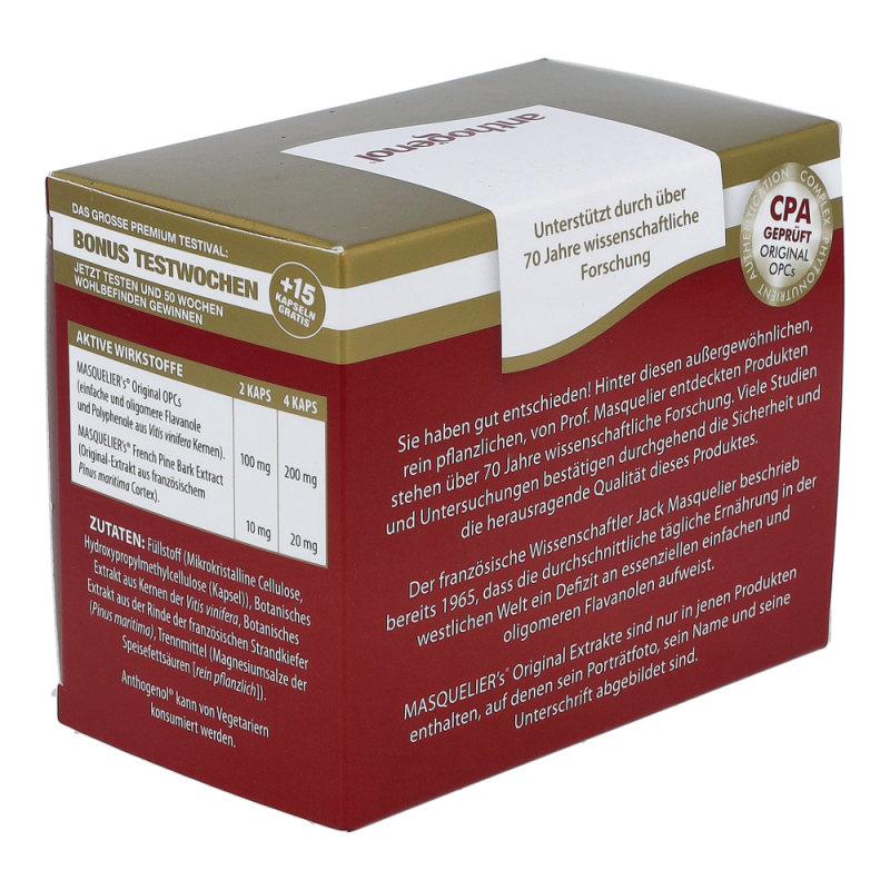 OPCs Original Masqueliers Anthogenol Kapseln 75+15 90 Stk. - 90 Stück