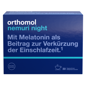 Orthomol NEMURI Granulat mit Melatonin verkürzt die Einschlafzeit - 30 Beutel