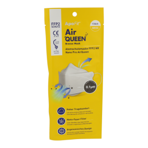 ApoFit - Nano Pro Air Queen Atemschutzmaske FFP2 - 1 Stück
