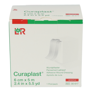 Curaplast sensitiv elastisch  1 Stk. 5 m x 6 cm - 1