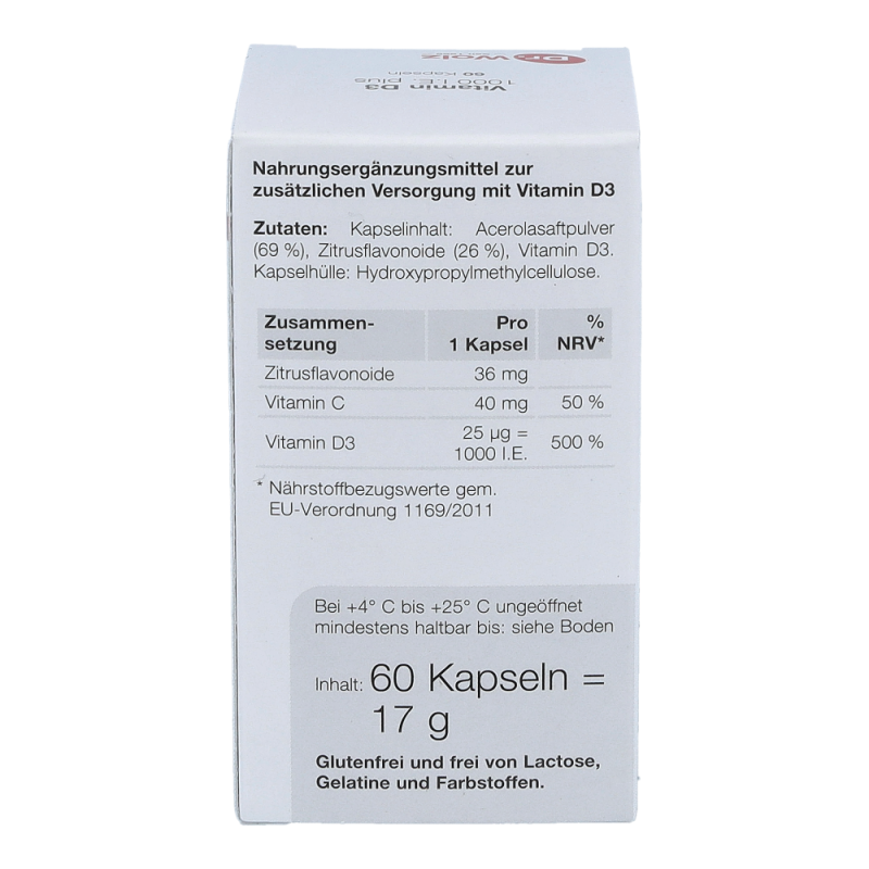 Dr. Wolz Vitamin D 3 Plus Kapseln 60 Stk. - 60 Stück