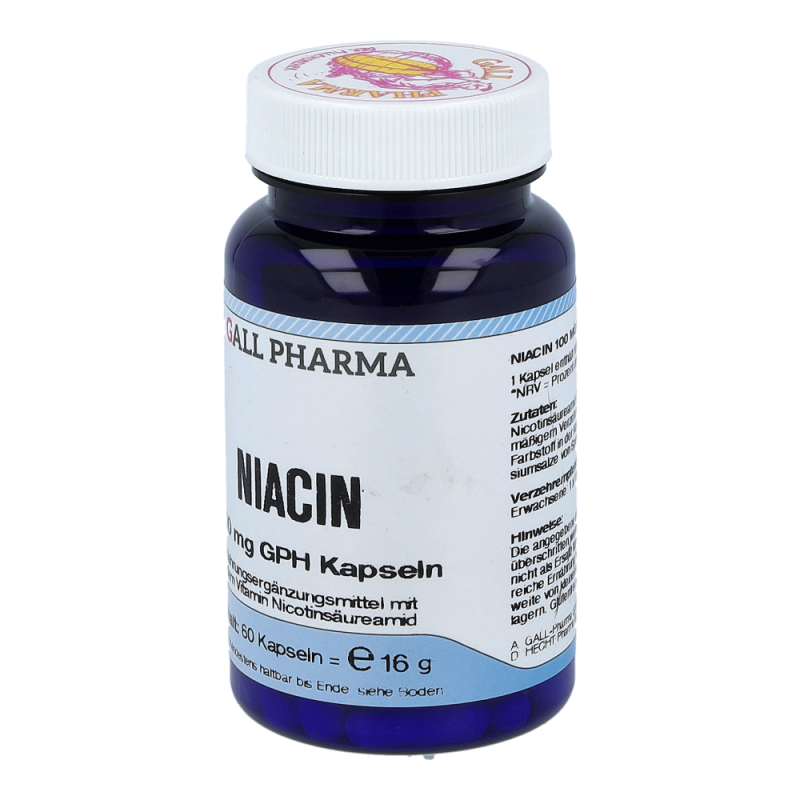 Niacin 100mg Kapseln - 60 Stück