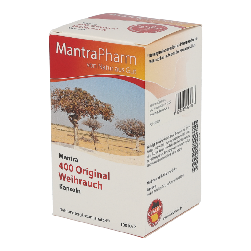 Mantra Weihrauch Original 400 Kapseln 100 Stk. - 100 Stück