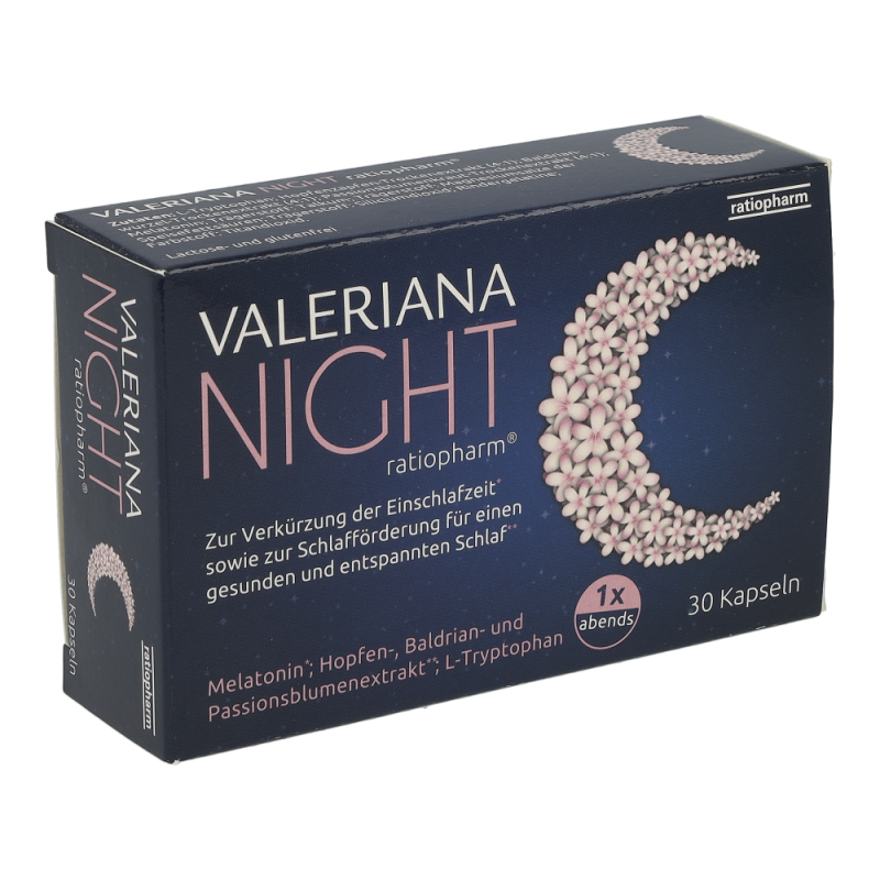 Ratiopharm VALERIANA NIGHT Kapseln mit Melatonin - 30 Stk - 30 Stück