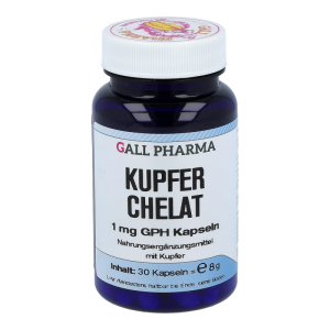 Kupfer Chelat 1mg Kapseln - 30 Stück