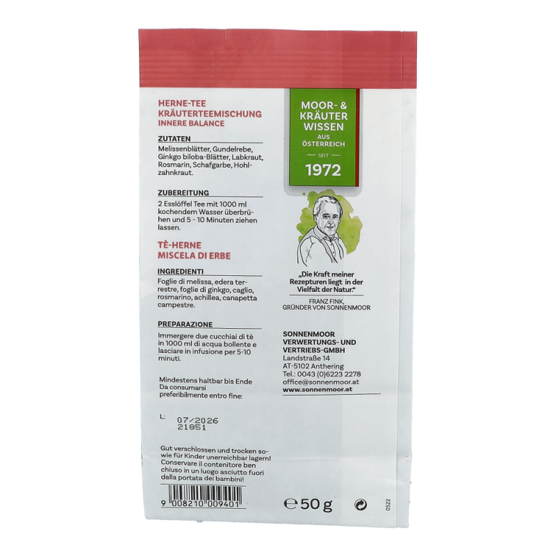 SonnenMoor Herne-Tee - 50g