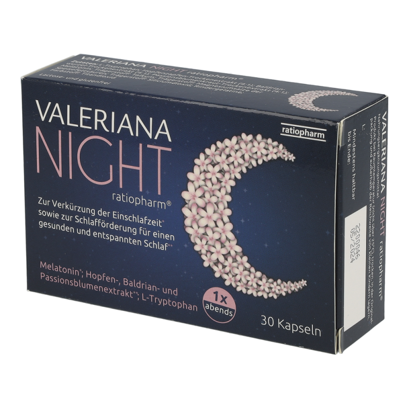 Ratiopharm VALERIANA NIGHT Kapseln mit Melatonin - 30 Stk - 30 Stück