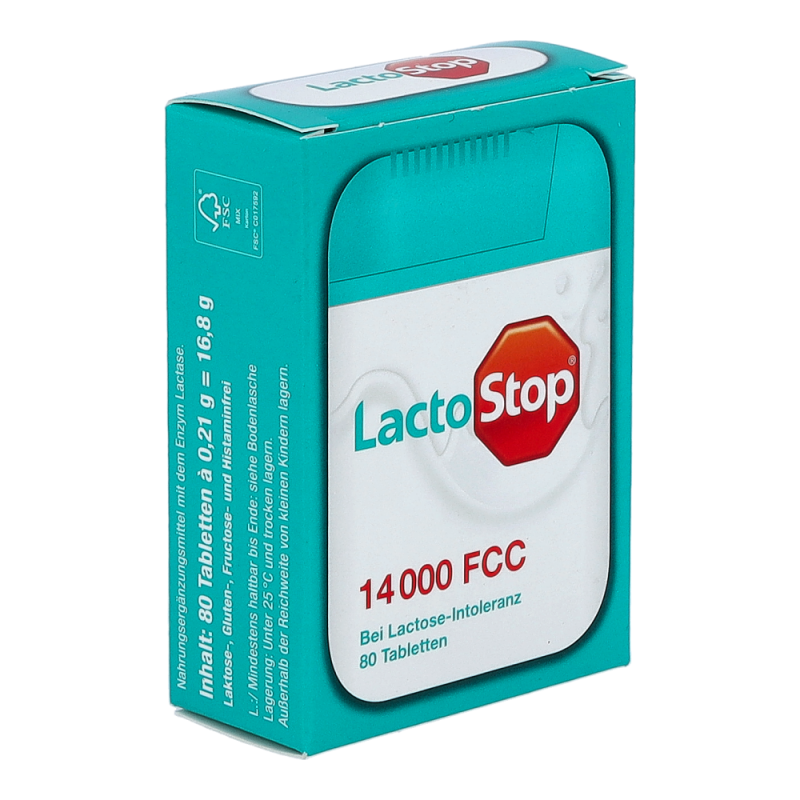 Lactostop Tabletten 80 Stk. 14.000 Fcc - 80 Stück