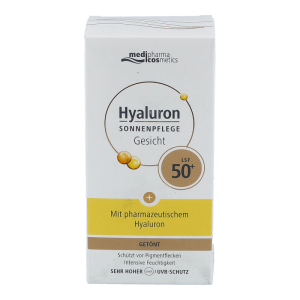 Hyaluron Sonnenpflege Gesicht Getönt LSF 50+ 50 ml - 50ml