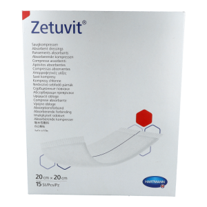Hartmann Zetuvit Saugkompresse Steril 15 Stk. 20 x 20 cm - 15 Stück