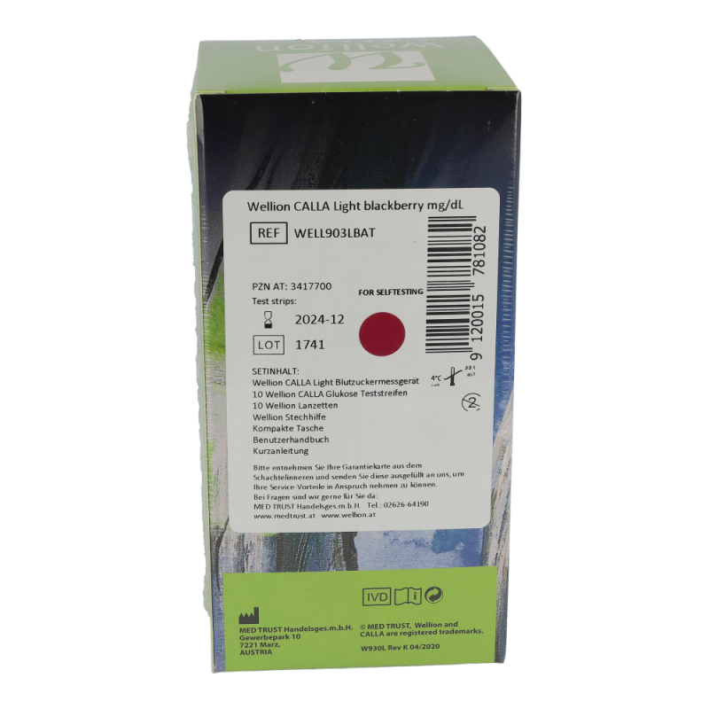 Wellion CALLA Light Blutzuckermessgerät Set - 1 Stück