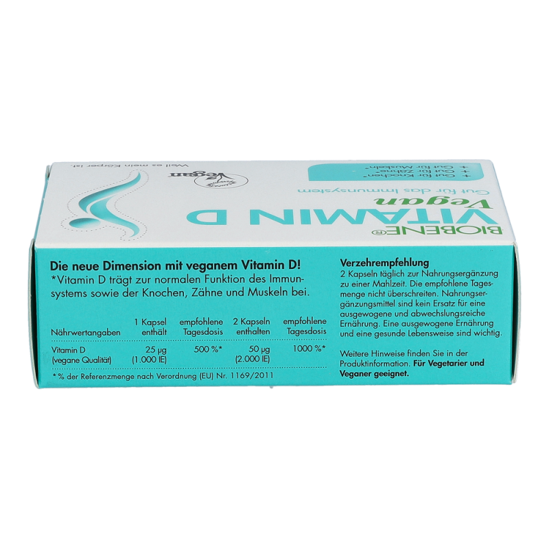 Biobene Vitamin D Vegan Kapseln 60 Stk. - 60 Stück