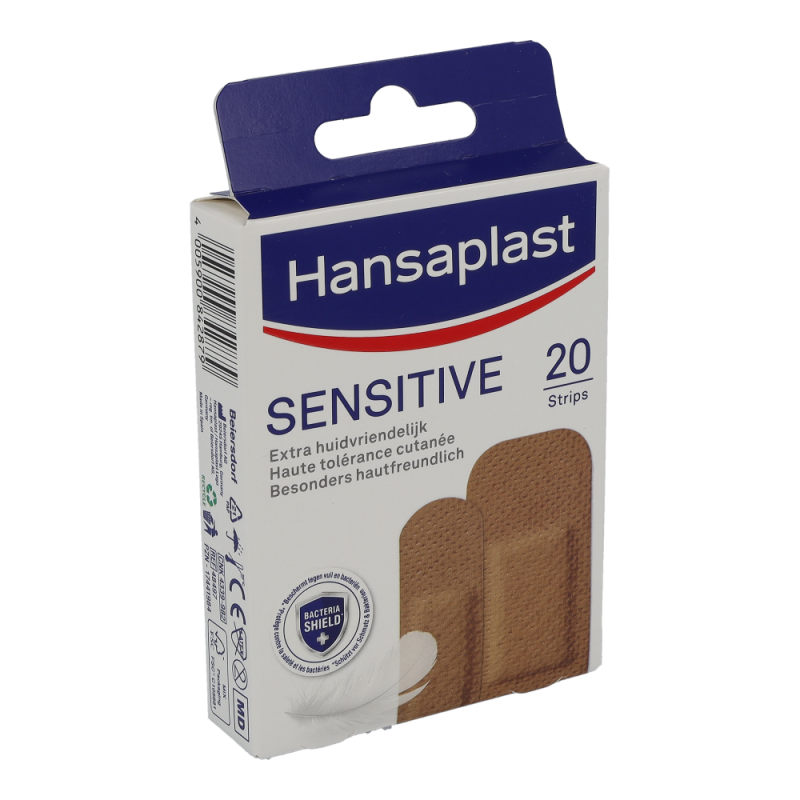 Hansaplast Sensitive Strips Medium Skintone - 20 Stück