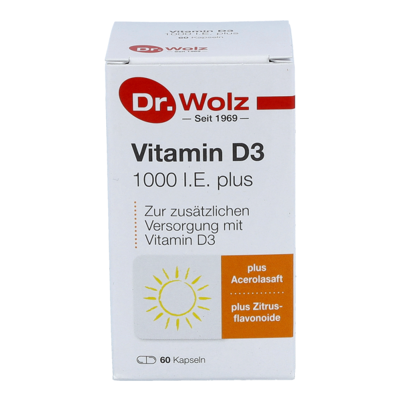 Dr. Wolz Vitamin D 3 Plus Kapseln 60 Stk. - 60 Stück
