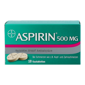 Aspirin® 500mg Kautabletten - 10 Stück