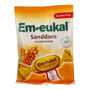 Em-eukal Sanddorn Hustenbonbon zuckerfrei 75 g - 75g