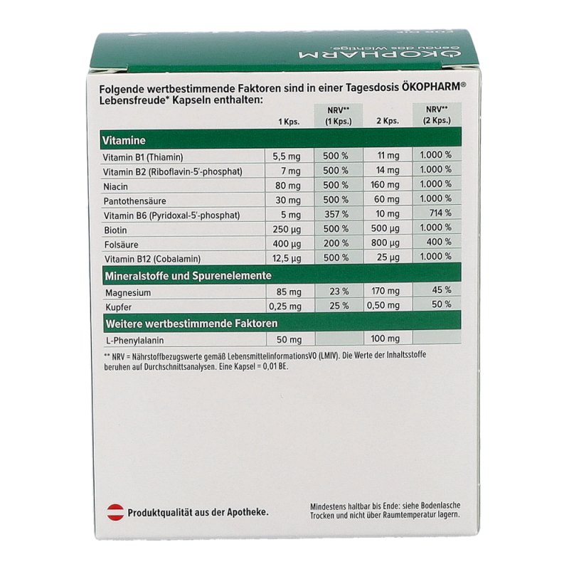 Ökopharm Lebensfreude Kapseln - 60 Stück
