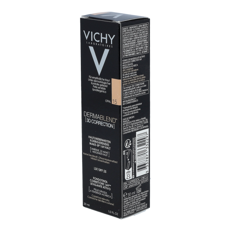 Vichy DERMABLEND Hautunebenheiten korrigierendes Make-Up 15 Opal - 30ml