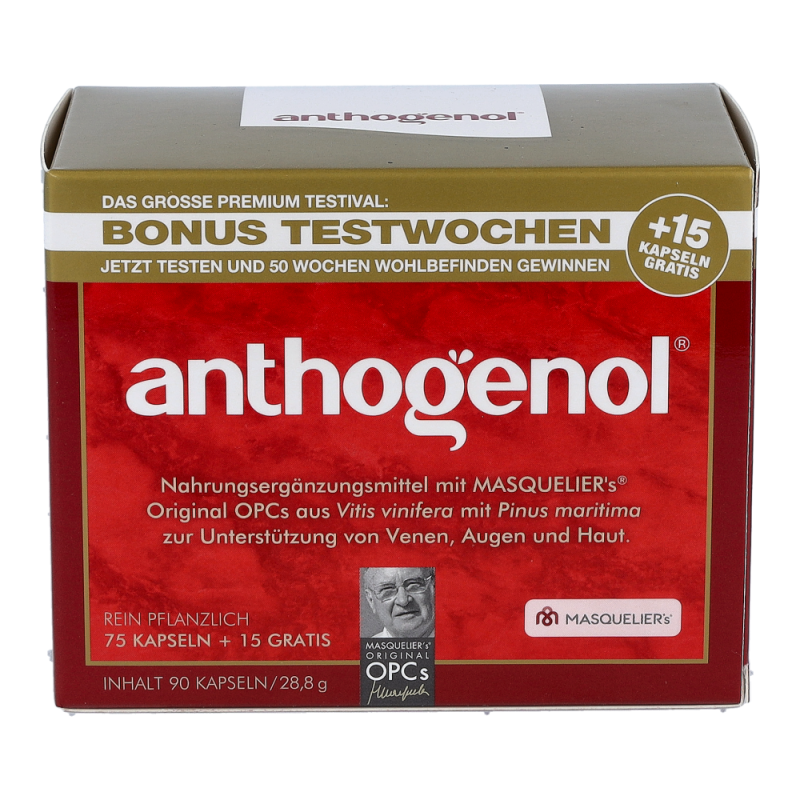 OPCs Original Masqueliers Anthogenol Kapseln 75+15 90 Stk. - 90 Stück