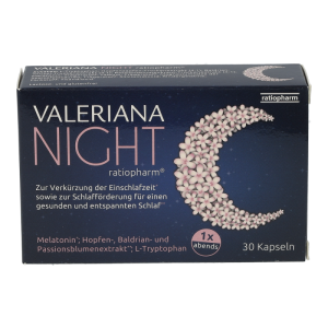 Ratiopharm VALERIANA NIGHT Kapseln mit Melatonin - 30 Stk - 30 Stück