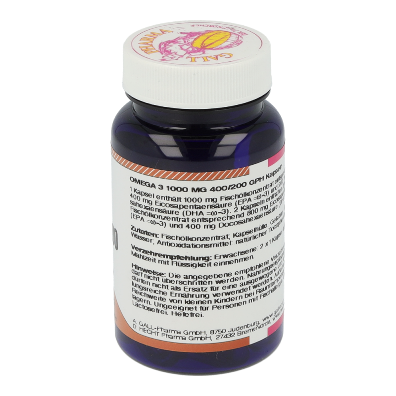Gall Pharma Omega 3 1000 mg 400/200 Kapseln 30 Stk. - 30 Stück