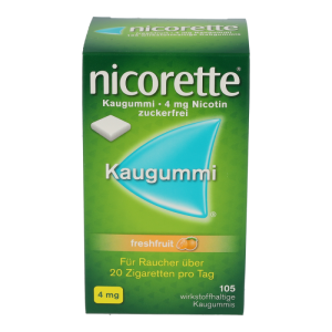 Nicorette Freshfruit Kaugummi 4 mg - 105 Stück