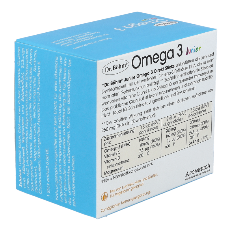 Dr. Böhm Junior Omega 3 Direkt Sticks 30 Stk. - 30 Stück
