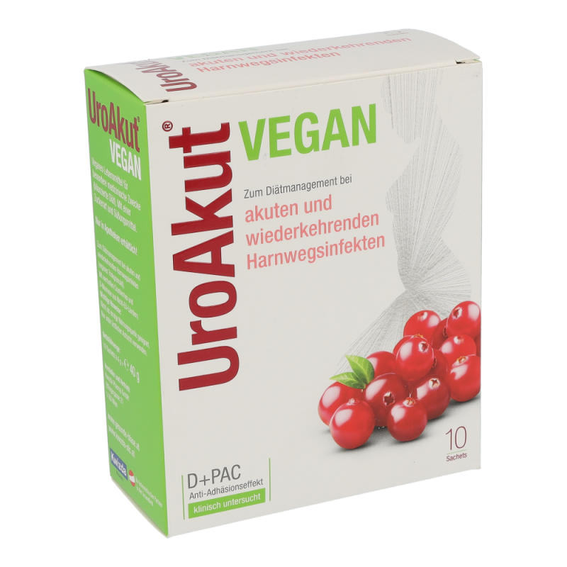 UroAkut vegan Granulat D-Mannose plus Cranberry - 10 Sachets