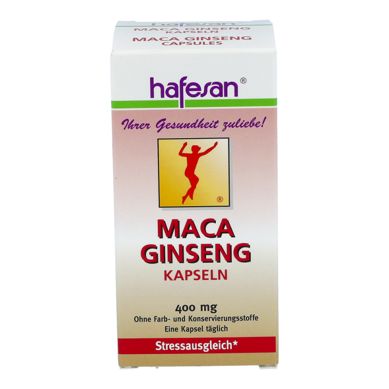 Hafesan Maca + Ginseng 400 mg Kapseln - 60 Stück