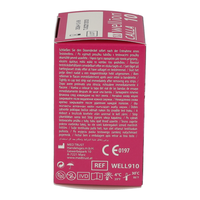 Wellion CALLA Blutzuckerteststreifen - 10 Stück