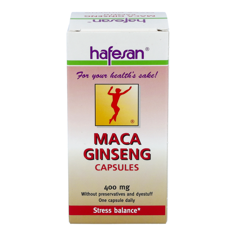 Hafesan Maca + Ginseng 400 mg Kapseln - 60 Stück