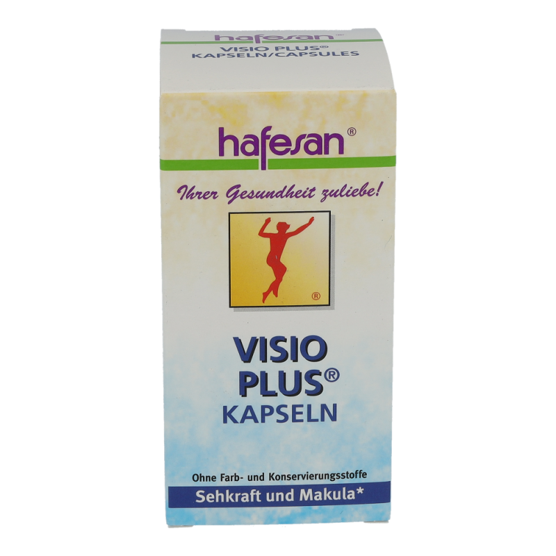 Hafesan VISIO PLUS Kapseln mit Lutein & Vitaminen - 60 Stück