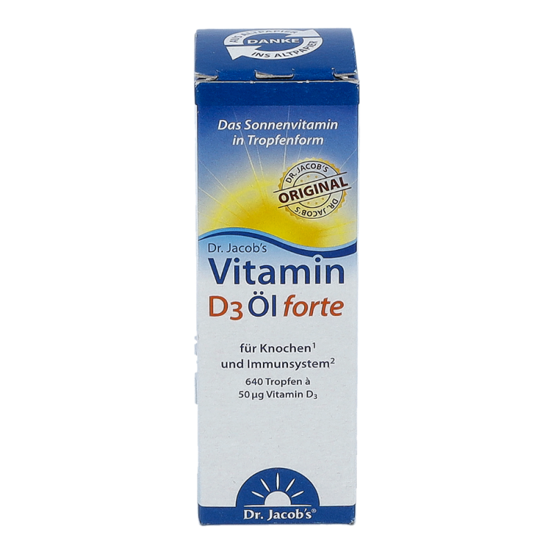 Dr. Jacobs Vitamin D3 Öl forte Tropfen 20 ml - 20ml