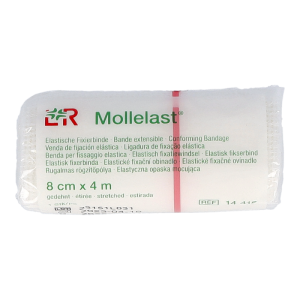 Mullbinde Lohmann & Rauscher Mollelast Cellophan 17-fach 4 m x 8 cm - 1 Stück