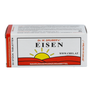 Dr. Grubers Eisen Chelat Tabletten - 50 Stück