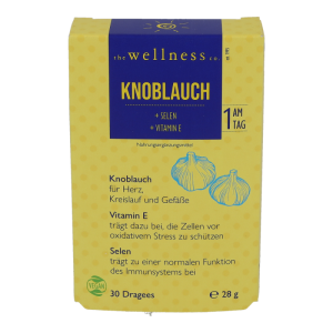 Wellness Knoblauch Dragees mit Vitamin E 30 Stk. - 30 Stück